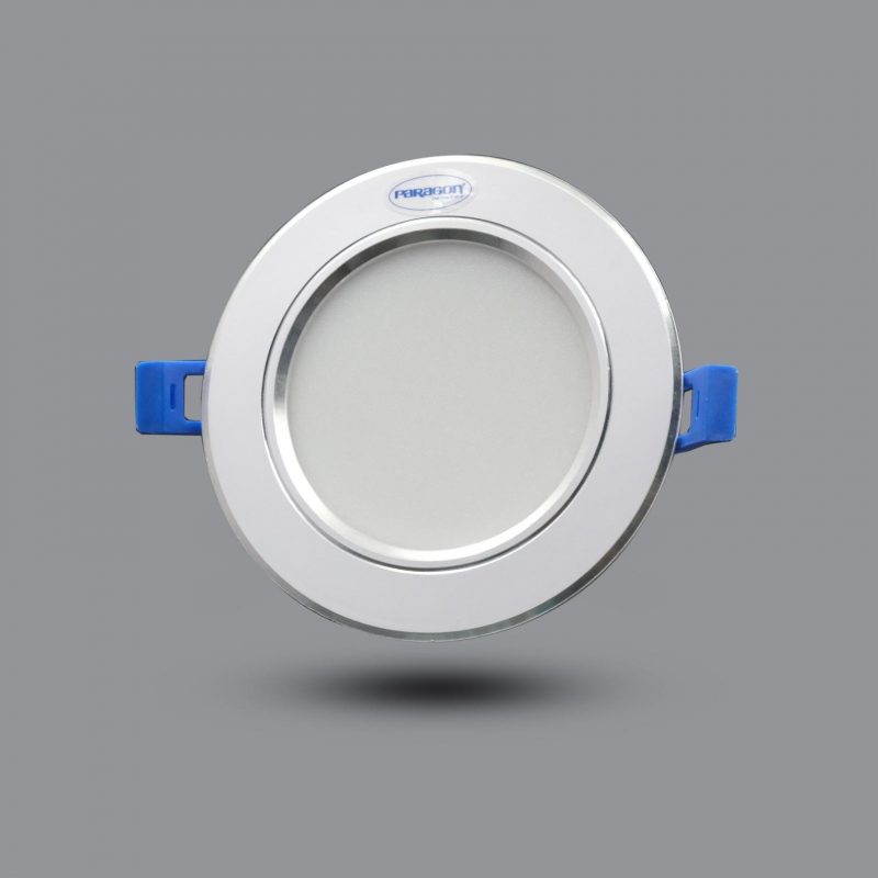 Đèn LED Downlight viền bạc 7W âm trần đổi 3 màu RRDF100L7/CCT